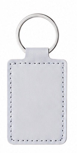 Rectangle Leather Keychain