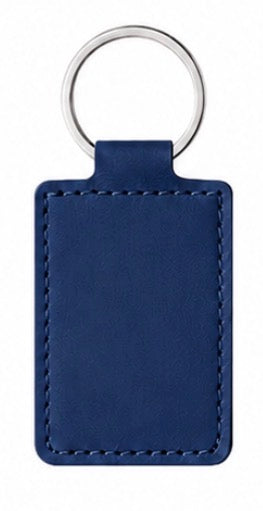 Rectangle Leather Keychain