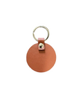 Round Leather Keychain