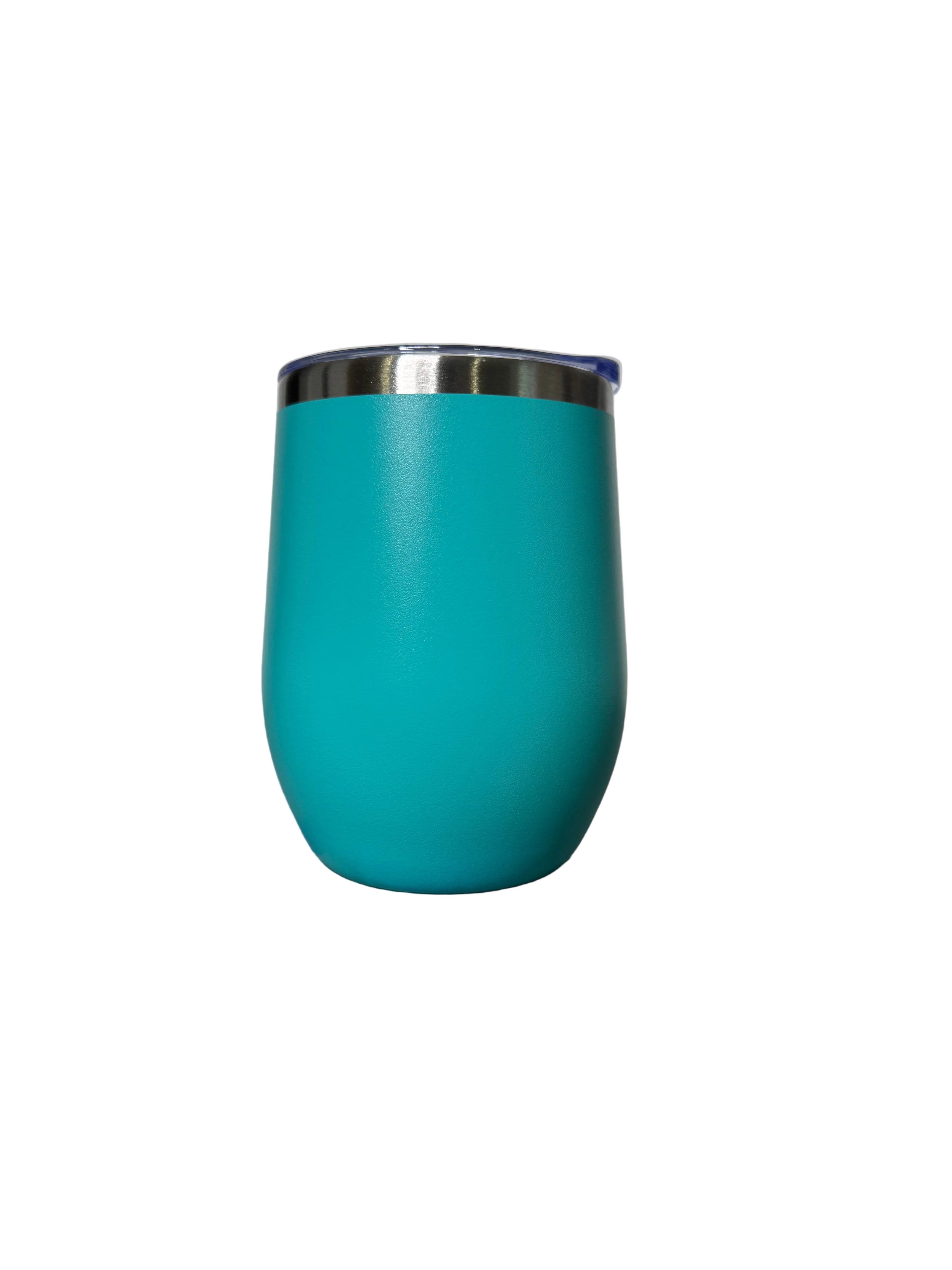 12 oz Stemless Stainless Steel Wine Tumbler